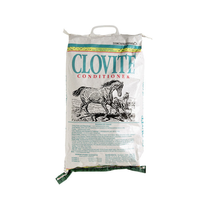 Clovite Conditioner Vitamin Supplement for all Species of Animals, 25lb