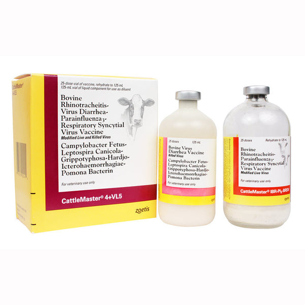 CattleMaster 4 + VL5 Vaccine, Modified Live and Killed Virus, 125mL-25 dose