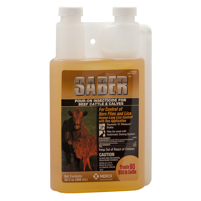 Saber Cattle Pour-On Insecticide