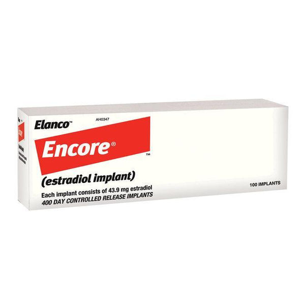 Encore (Estradiol Implant), 400 Day Controlled Release, 100 Count
