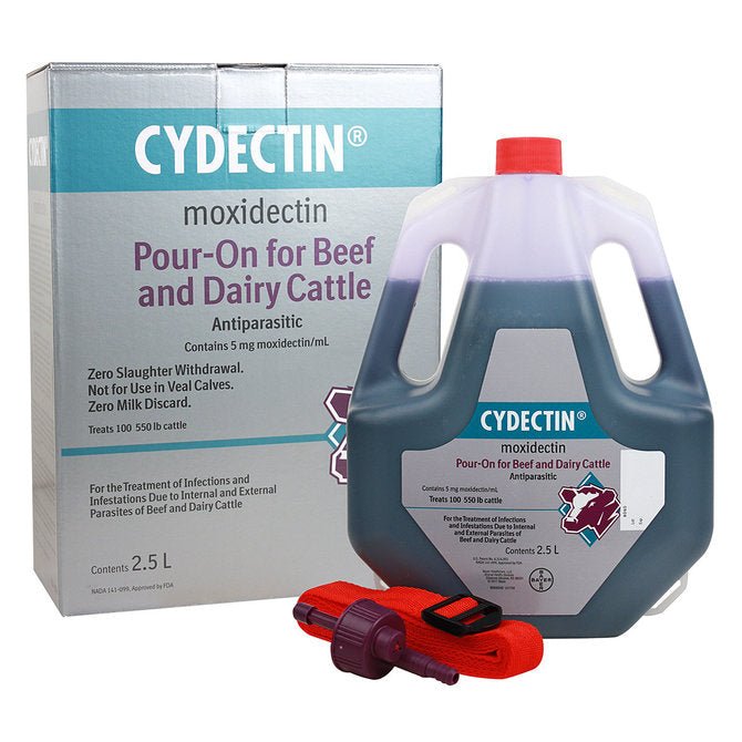 Cydectin (Moxidectin) Pour-On for Beef and Dairy Cattle
