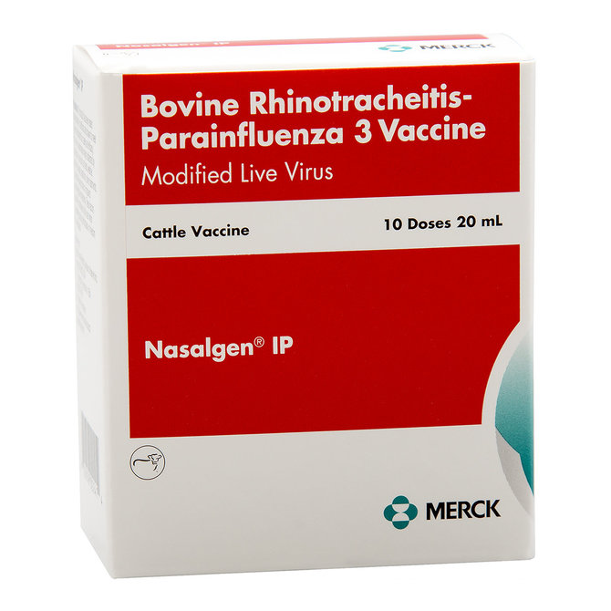 Nasalgen IP Cattle Vaccine, Modified Live Virus, 20mL-10 dose
