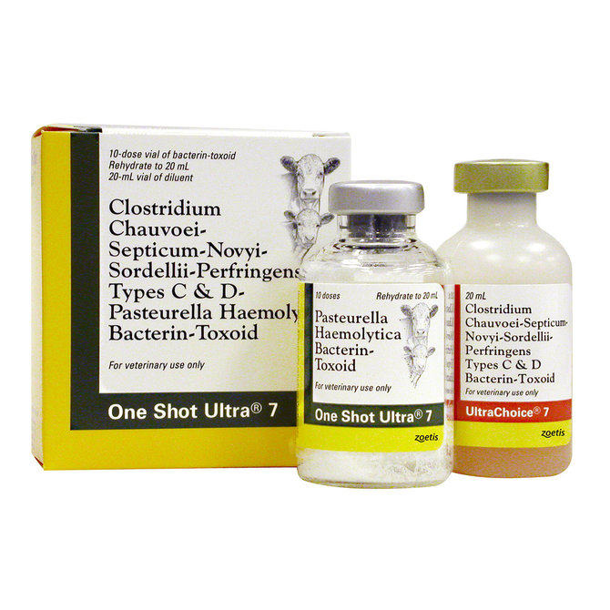 One Shot Ultra 7 Cattle Vaccine, 20mL-10 dose