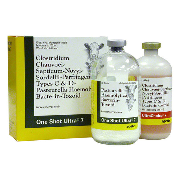 One Shot Ultra 7 Cattle Vaccine, 100mL-50 dose