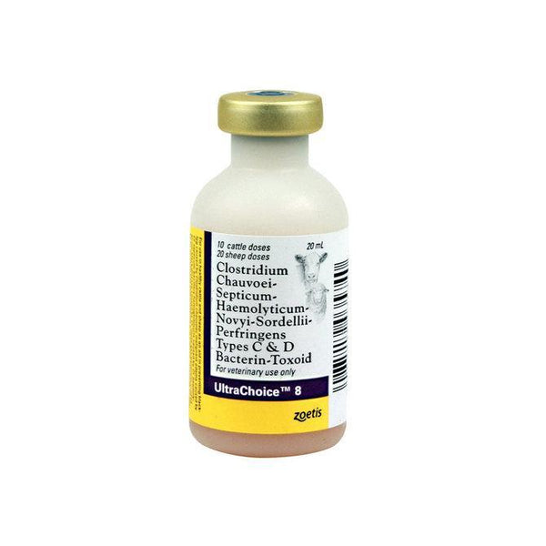 UltraChoice 8 Cattle and Sheep Vaccine, 20mL-10 dose