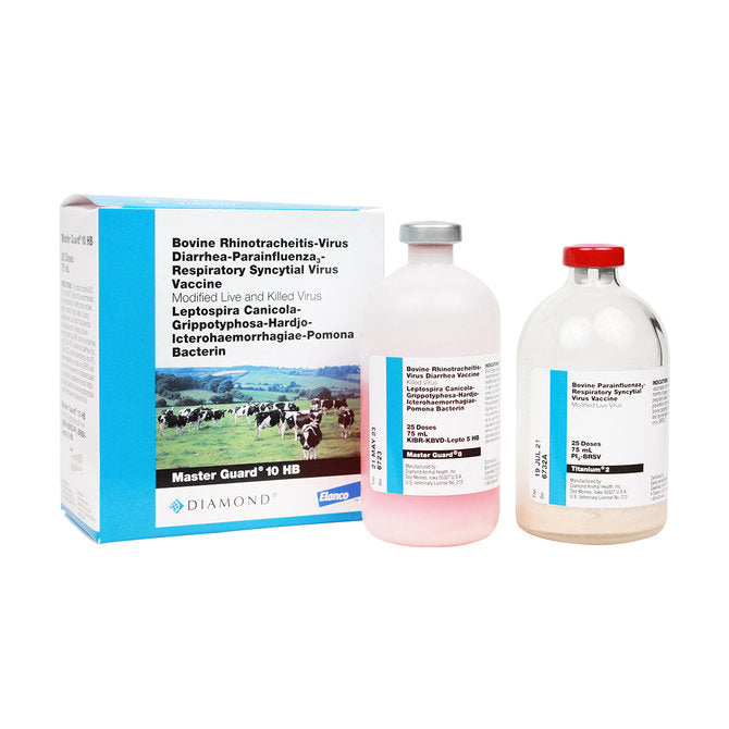Master Guard 10 HB Vaccine, Modified Live and Killed Virus, 75mL-25 dose