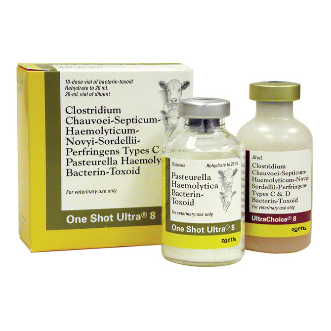 One Shot Ultra 8 Cattle Vaccine, 20mL-10 dose