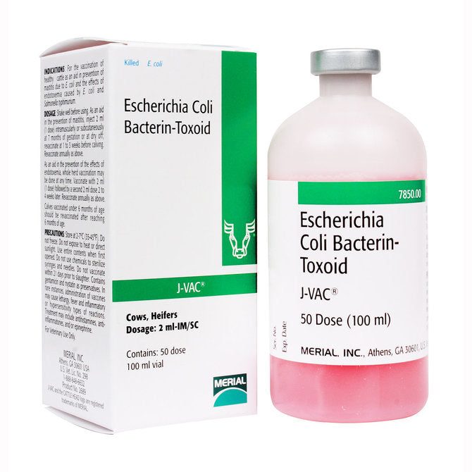 J-Vac Escherichia Coli Bacterin Cattle Vaccine