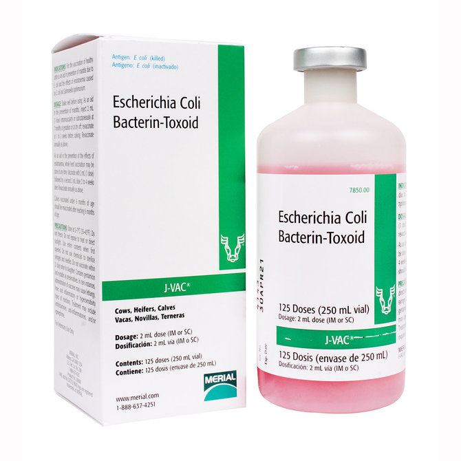 J-Vac Escherichia Coli Bacterin Cattle Vaccine