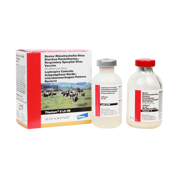 Titanium 5 L5 HB Vaccine, Modified Live Virus, 20mL-10 dose