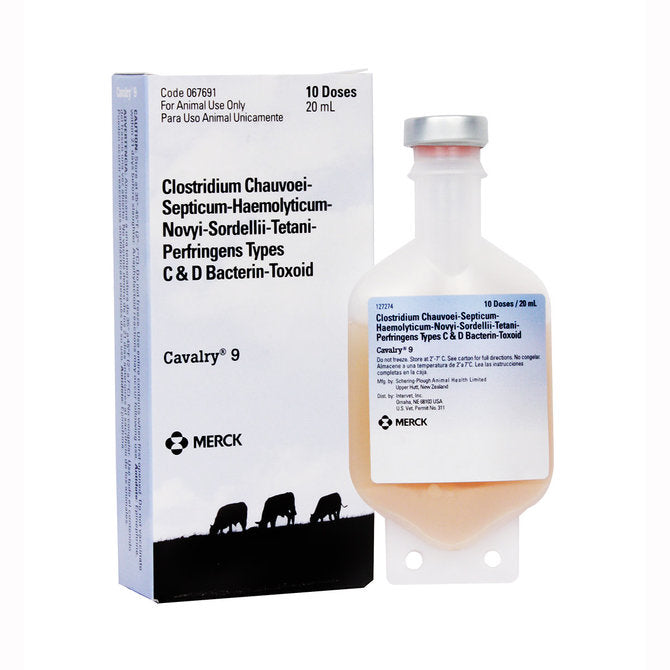 Cavalry 9 Cattle Vaccine, 20mL-10 dose