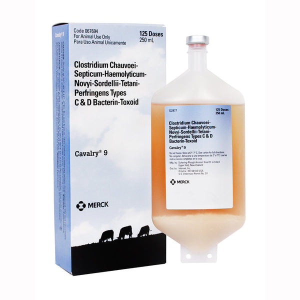 Cavalry 9 Cattle Vaccine, 250mL-125 dose