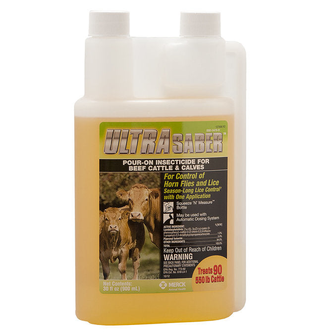Ultra Saber Insecticidal Pour-On for Cattle