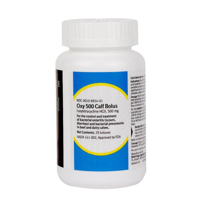 Oxy 500 Calf Bolus (Oxytetracycline HCl) 500mg