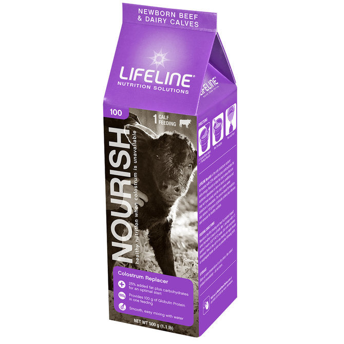 Lifeline 100 Nourish Colostrum Replacer for Newborn Beef and Dairy Calves