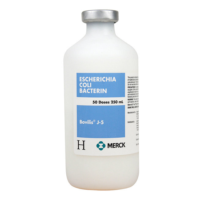 Bovilis J-5 Escherichia Coli Bacterin Cattle Vaccine, 250mL-50 dose