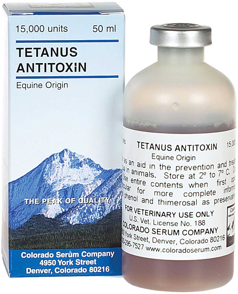 Tetanus Antitoxin, 15000 Units, 50mL