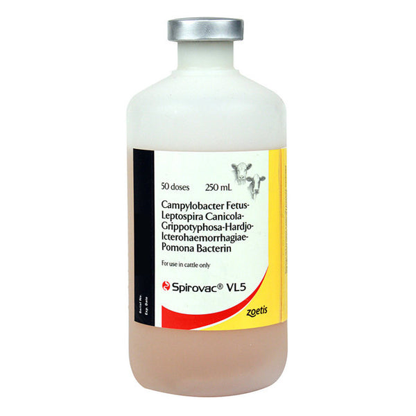 Spirovac VL5 Cattle Vaccine, 250mL- 50 dose