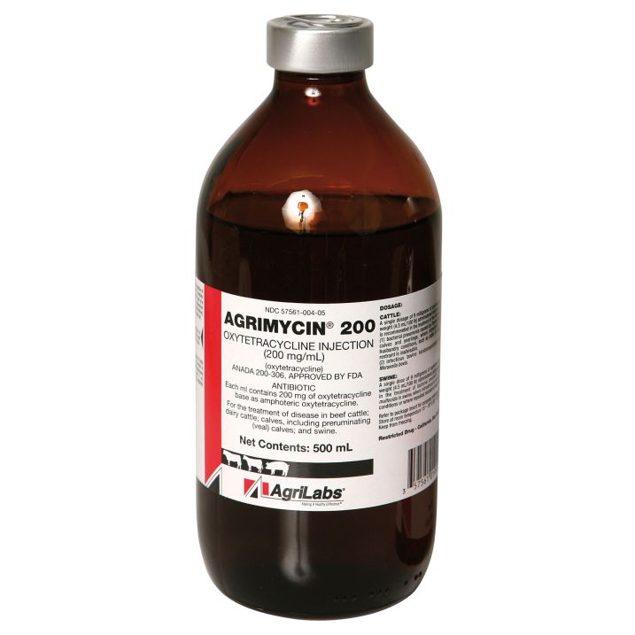 Agrimycin 200 (Oxytetracycline) Antibiotic Injection