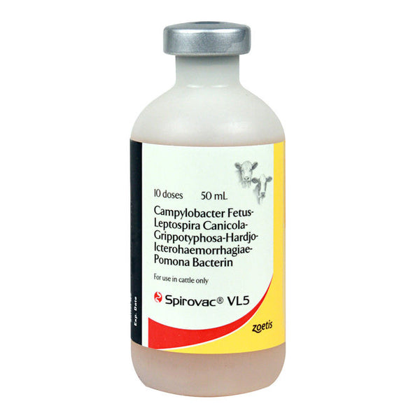 Spirovac VL5 Cattle Vaccine, 50mL-10 dose