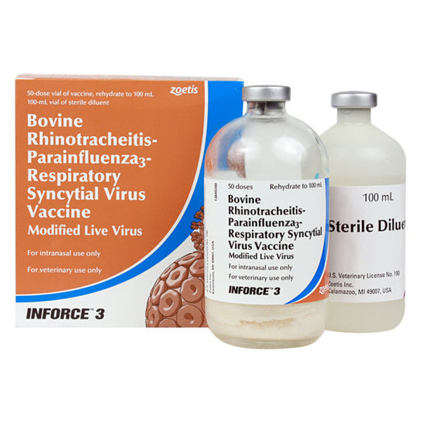 Inforce 3 Vaccine, Modified Live Virus, 100mL-50 dose