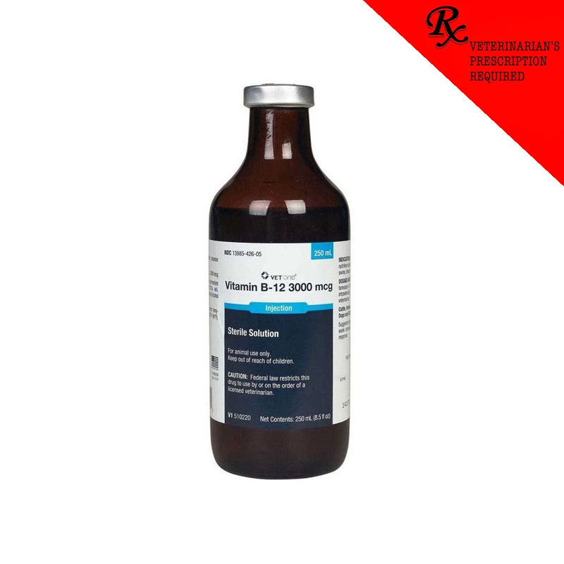 Vitamin B-12 3000 mcg Sterile Solution Injection, 250mL